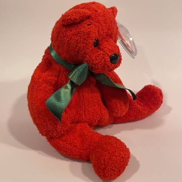 2001 Vintage Ty Beanie Baby Mistletoe the Christmas Bear 8” Excellent Used Con… - Picture 5 of 9